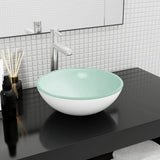 Vidaxl washbasin 35x12 cm ukončené sklo bílá