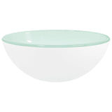 Vidaxl Washbasin 30x12 cm Bianco di vetro temperato