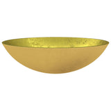 Vidaxl washbasin 50x37x14 cm skleněné zlato barvy