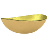 Vidaxl Washbasin 54,5x35x15,5 cm zbarvené skleněné zlaté barvy