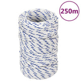 Vidaxl Boat Rope 2 mm 250 m polipropileno blanco