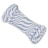 VIDAXL -Kofferchen 3 mm 100 m Polypropylenweiß