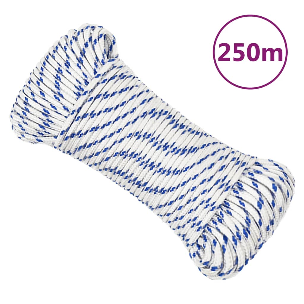 VIDAXL -Kofferchen -Seil 4 mm 250 m Polypropylenweiß