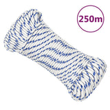 VidaXL Bootsseil 5 mm 250 m Polypropylen weiß