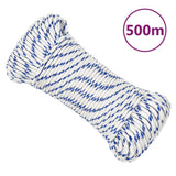 VidaXL Bootsseil 5 mm 500 m Polypropylen weiß