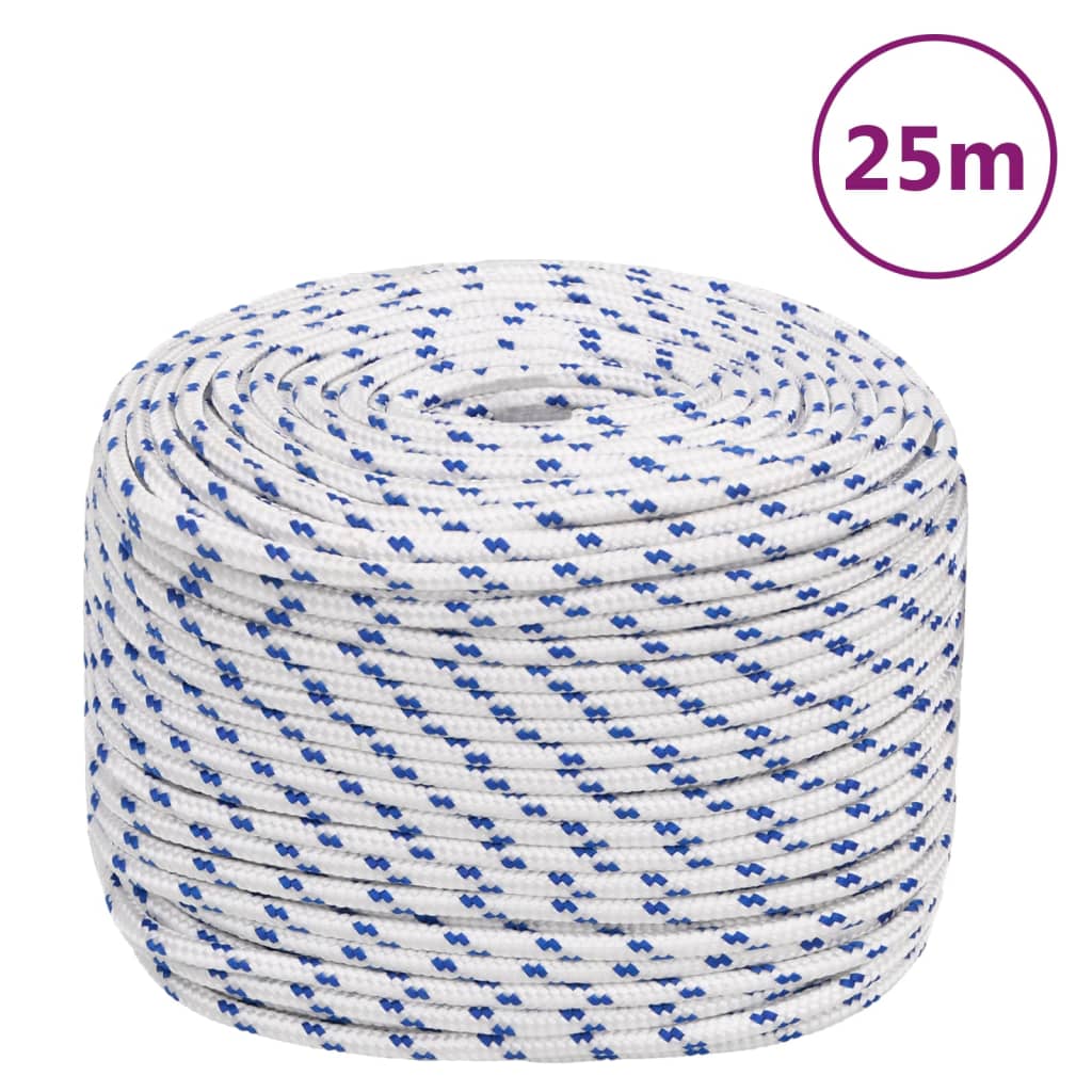 Vidaxl Boot Rope 6 mm 25 m polypropylenhvit