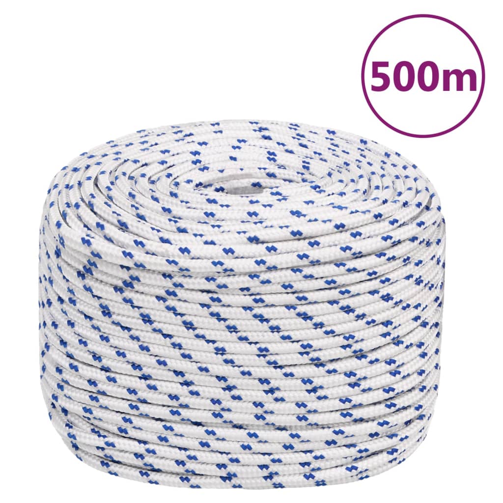 Vidaxl Boot Rope 10 mm 500 m polypropylenhvide