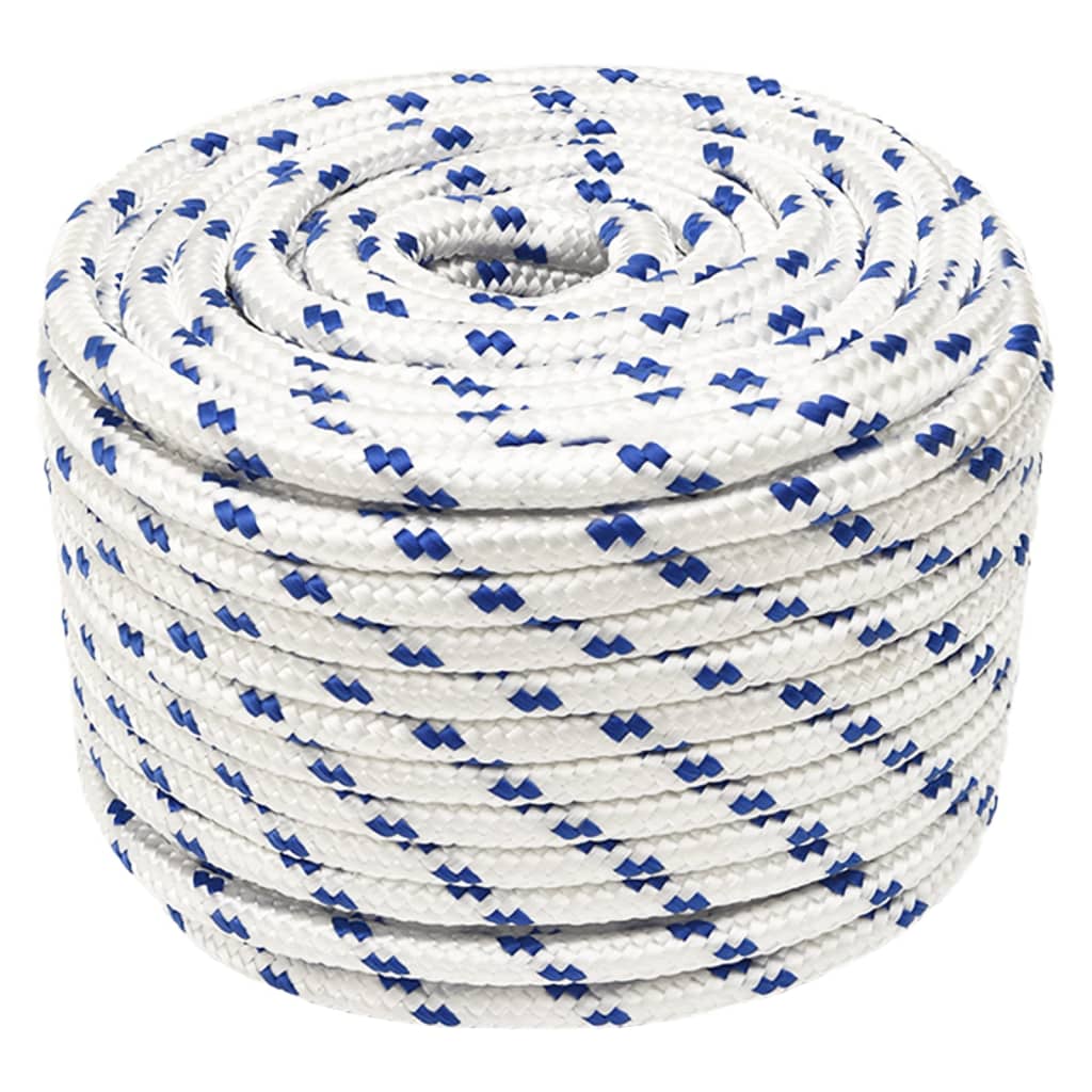 VIDAXL -Sturzseil 14 mm 25 m Polypropylenweiß