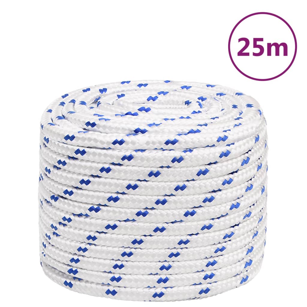 Vidaxl Boot Rope 16 mm 25 m polypropylenhvid