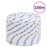 Corde à démarrage Vidaxl 16 mm 100 m de polypropylène blanc