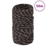 Vidaxl Boot Rope 2 mm 50 m polypropylen svart