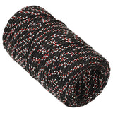 VIDAXL -Sturzseil 2 mm 250 m Polypropylenschwarz