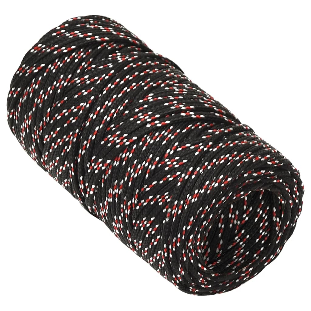 Vidaxl Boot Rope 2 mm 250 m polipropileno negro