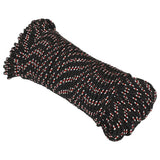 VidaXL Bootsseil 4 mm 50 m Polypropylen schwarz