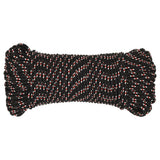 VidaXL Bootsseil 4 mm 50 m Polypropylen schwarz