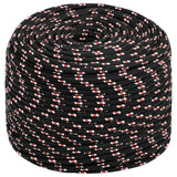 VIDAXL -Kofferchen 6 mm 25 m Polypropylenschwarz