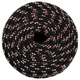 Vidaxxl Bootsseil 8 mm 25 m Polypropylen schwarz