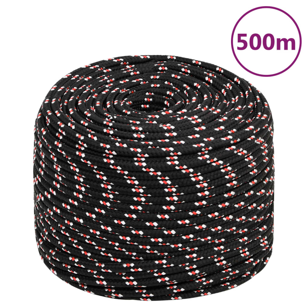 Vidaxl Boot Rope 10 mm 500 m Polypropylene black