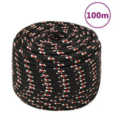 Vidaxl Boot Rope 14 mm 100 m Polypropilene Nero