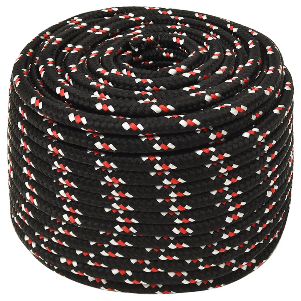 Vidaxl Boot Rope 14 mm 100 m Polypropilene Nero