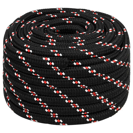 Vidaxxl Bootsseil 20 mm 50 m Polypropylen schwarz