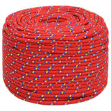 Vidaxl Bootsseil 8 mm 50 m Polypropylen rot