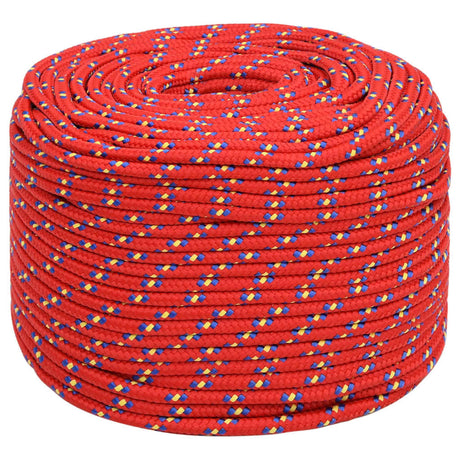 Vidaxl Bootsseil 8 mm 50 m Polypropylen rot