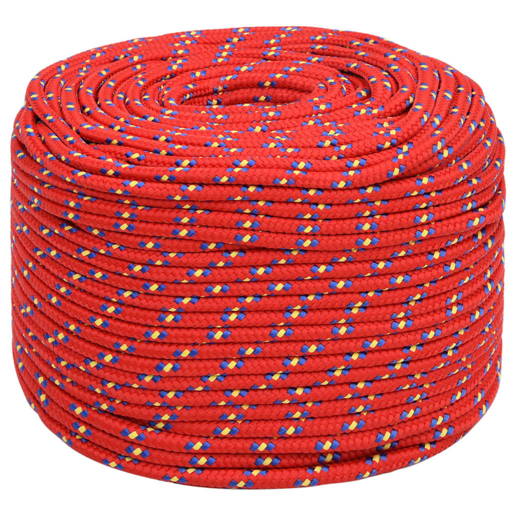 Vidaxl Boat Rope 10 mm 25 m polipropileno rojo