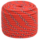 Vidaxxl Bootsseil 18 mm 25 m Polypropylen rot