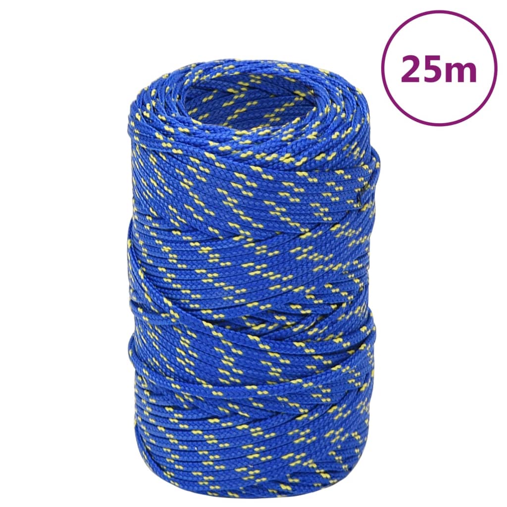 Vidaxl -Bootseil 2 mm 25 m Polypropylenblau