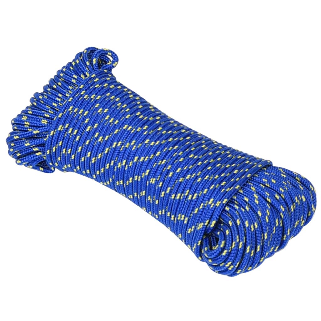 Vidaxl -Bootseil 3 mm 25 m Polypropylenblau