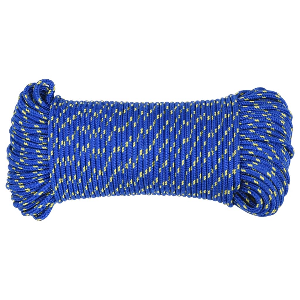 Vidaxl Boat Rope 3 mm 25 m polypropylenblå