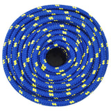 Vidaxl -Bootseil 12 mm 100 m Polypropenblau