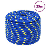 Vidaxl Bootsseil 14 mm 25 m Polypropylen blau