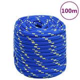 Vidaxl -Bootseil 18 mm 100 m Polypropenblau