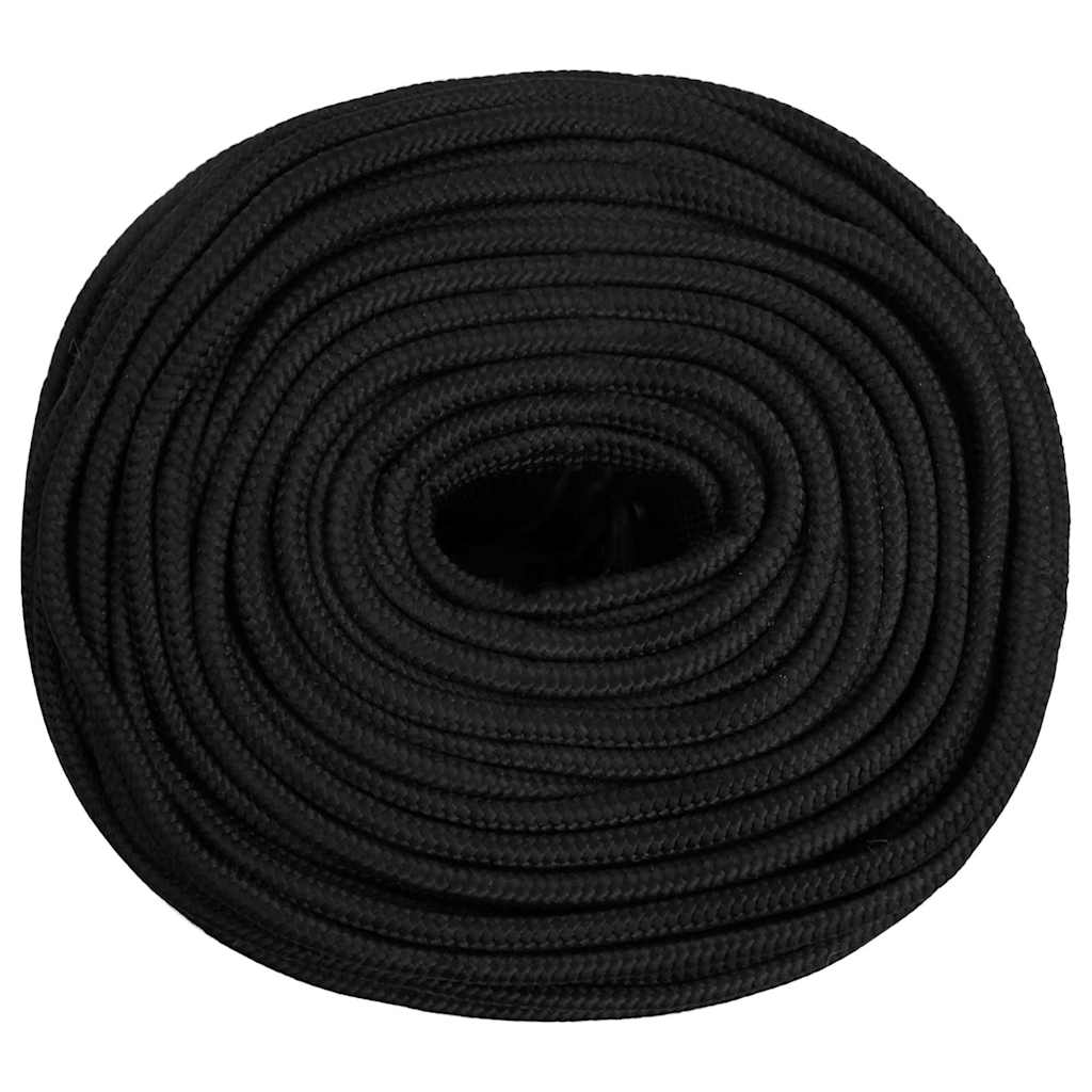 Vidaxl Bootsseil 8 mm 250 m Polypropylen schwarz
