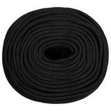 Vidaxl Bootsseil 8 mm 250 m Polypropylen schwarz
