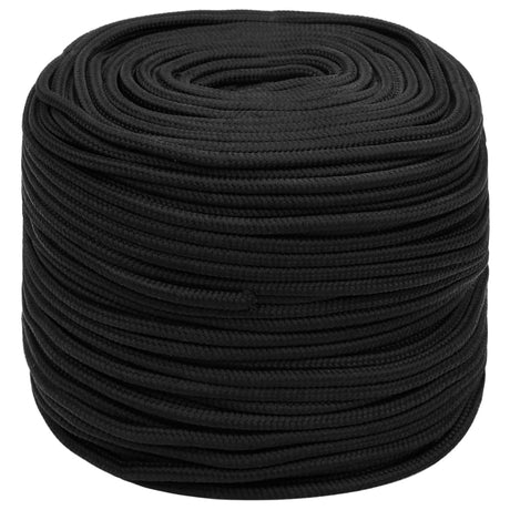 Vidaxl Bootsseil 10 mm 250 m Polypropylen schwarz