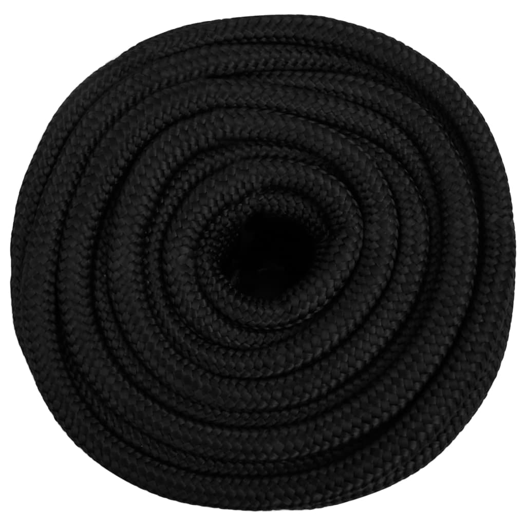 Vidaxl Bootsseil 16 mm 100 m Polypropylen schwarz