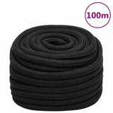 Vidaxl boat rope 20 mm 100 m polypropene black