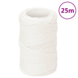 Vidaxl Boat Rope 2 mm 25 m polipropileno blanco completo