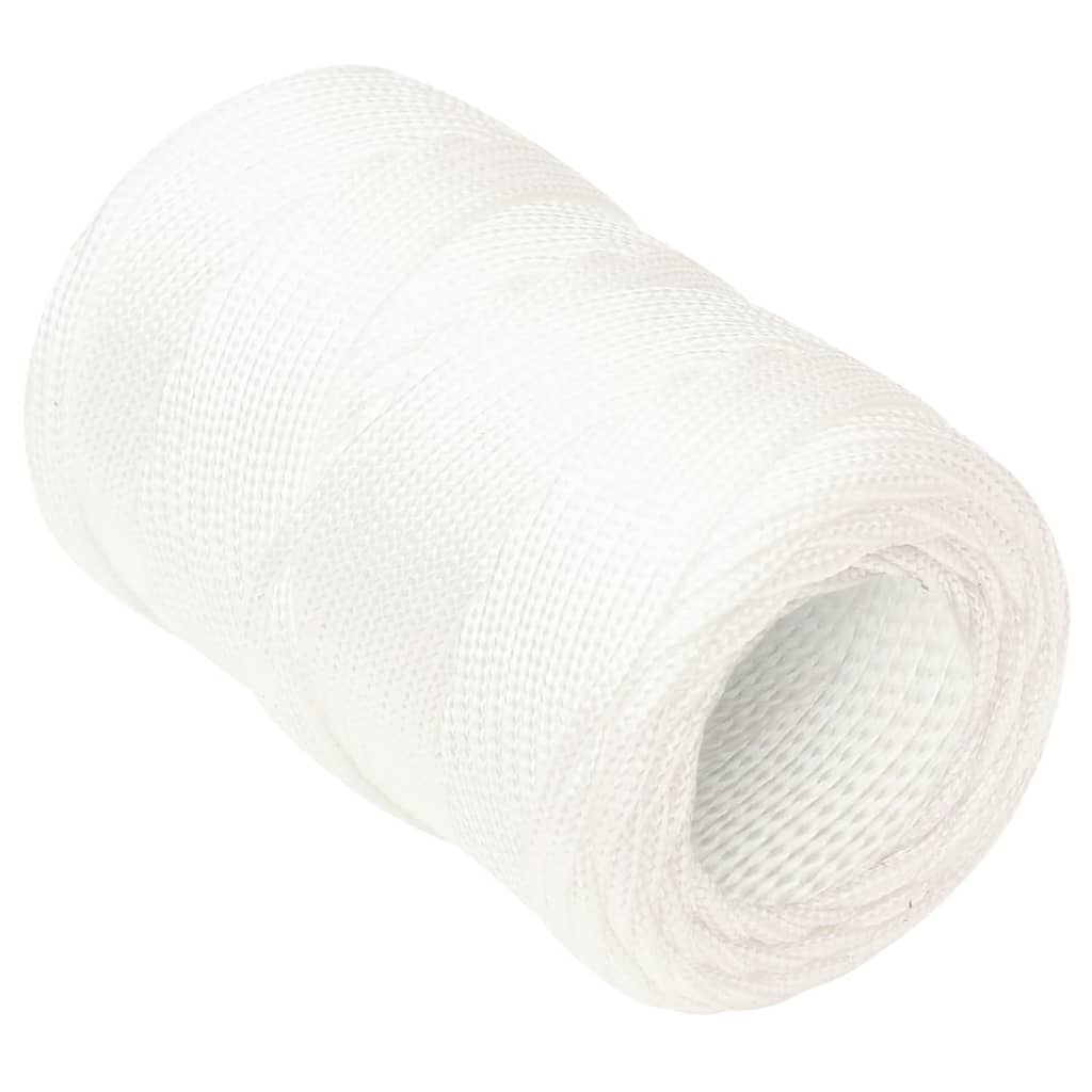 Corde de bateau Vidaxl 2 mm 50 m polypropylène plein blanc