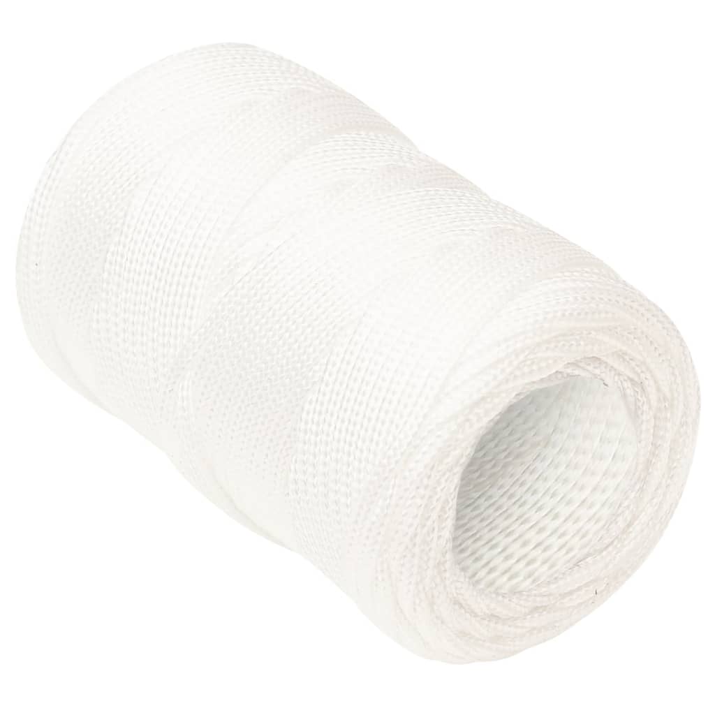 Vidaxl Bootsseil 2 mm 100 m Polypropylen massiv weiß