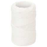 Vidaxl -Bootseil 2 mm 250 m Polypropylen Voll weiß