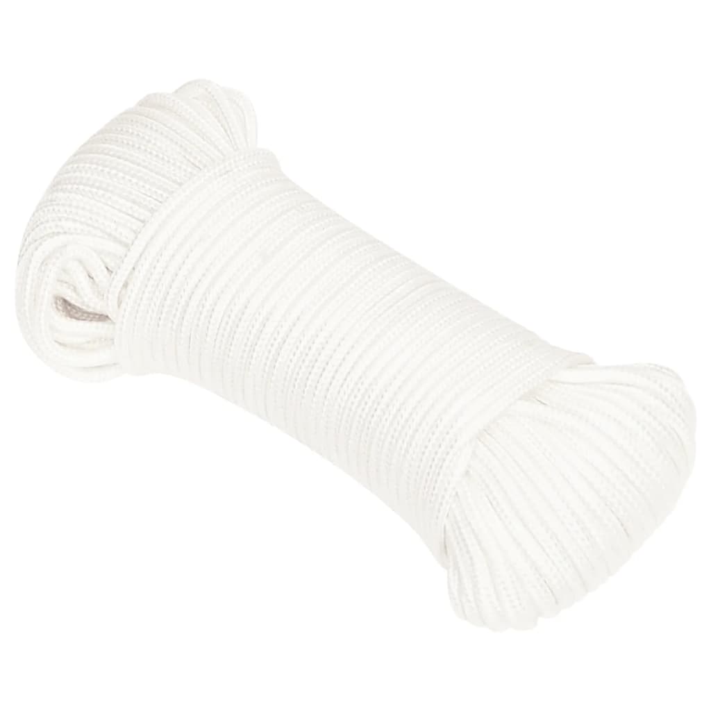 Vidaxl Boat Rope 3 mm 50 m Polypropilene Full White