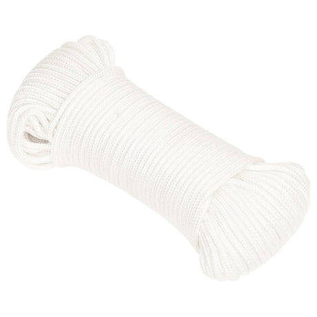 Vidaxl Bootsseil 4 mm 500 m Polypropylen massiv weiß