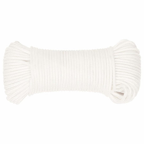 Vidaxl Bootsseil 4 mm 500 m Polypropylen massiv weiß