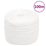 Vidaxl Boat Rope 10 mm 100 m polipropileno blanco completo