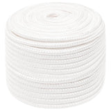 Vidaxl Bootsseil 12 mm 100 m Polypropylen massiv weiß
