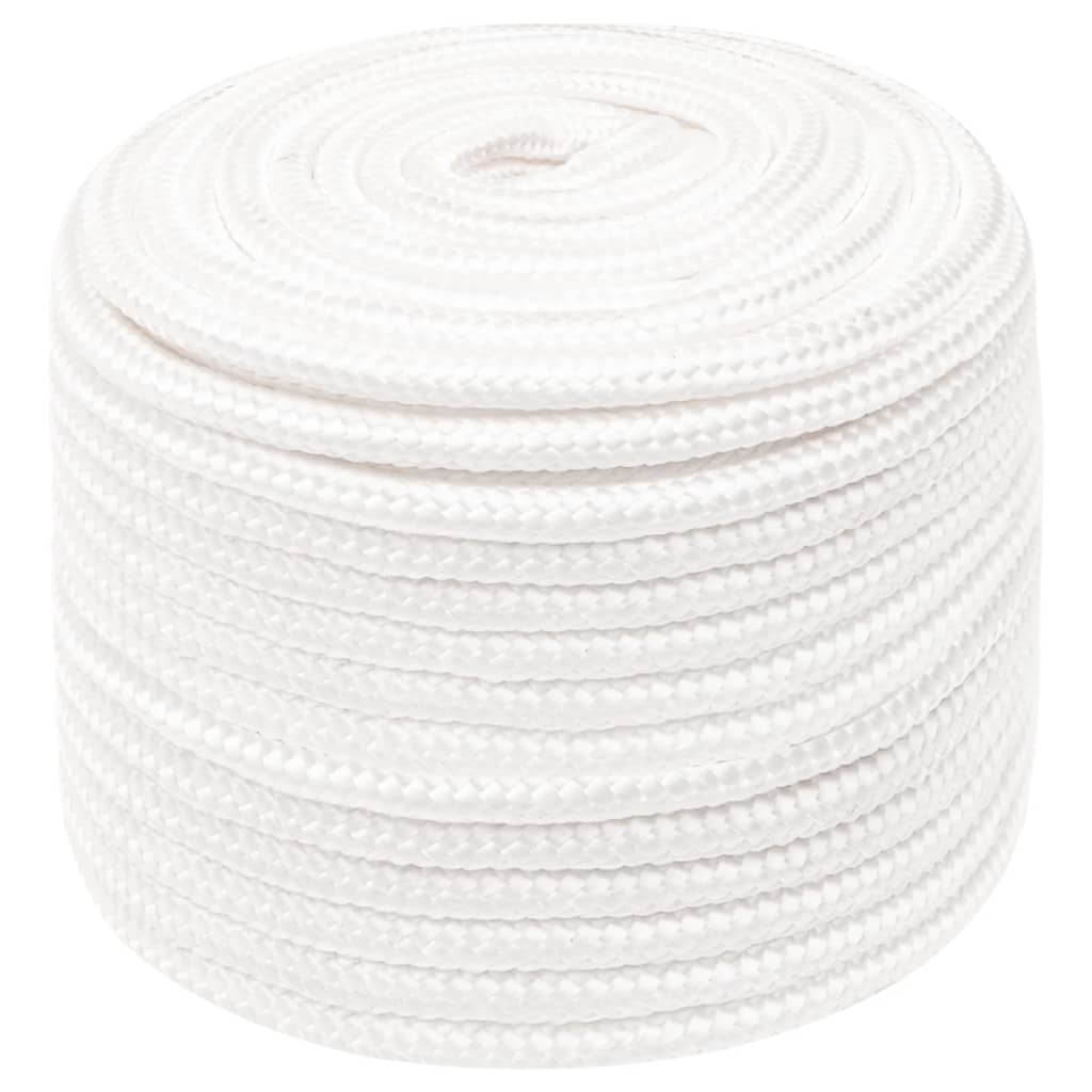 Vidaxl boat rope 12 mm 100 m polypropylene full white